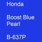 Preview: Honda, Boost Blue Pearl, B-637P.